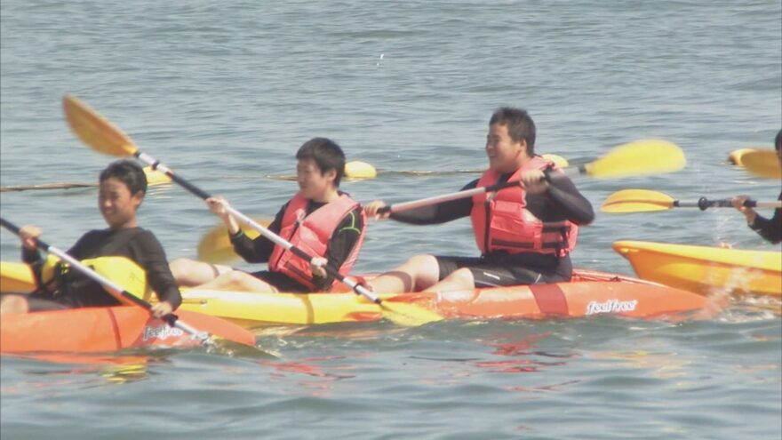 中学生が地元の海で特別授業