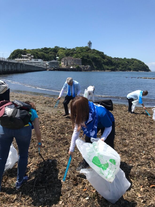 江ノ島でもごみゼロ！