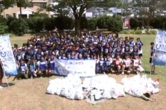 チームで拾ったゴミの量や種類などを競うスポGOMI甲子園　宮崎県大会